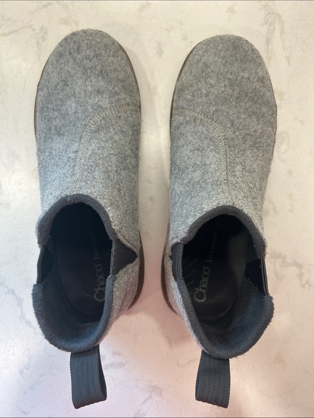 Chaco Gray Revel Chelsea Wool Slip-On Bootie Size 8.5 - Picture 12 of 16